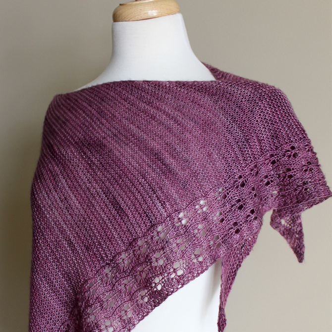 Eyelet Chain Shawl - Leah Michelle Designs