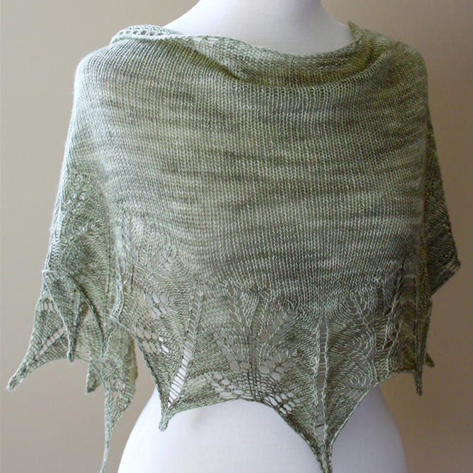 Fern Leaf Shawl - Leah Michelle Designs